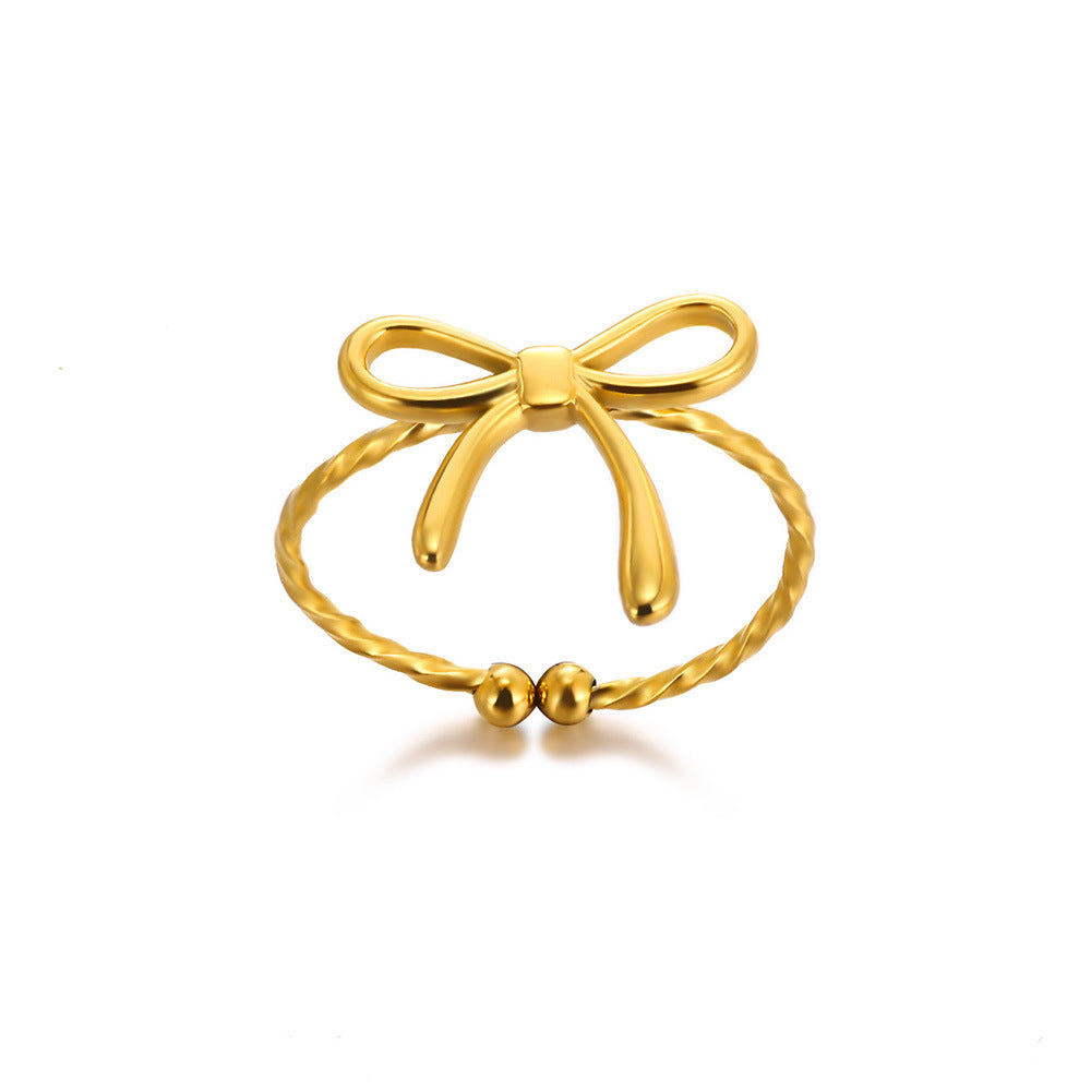 Wholesale Stainless steel vintage flower ring