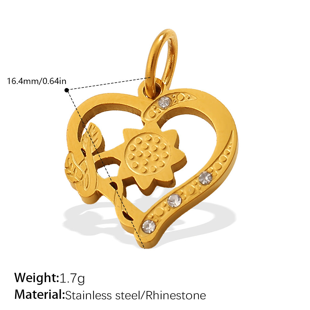Wholesale Retro Elegant Style DIY Star and Moon Phase Diamond Charms for Jewelry