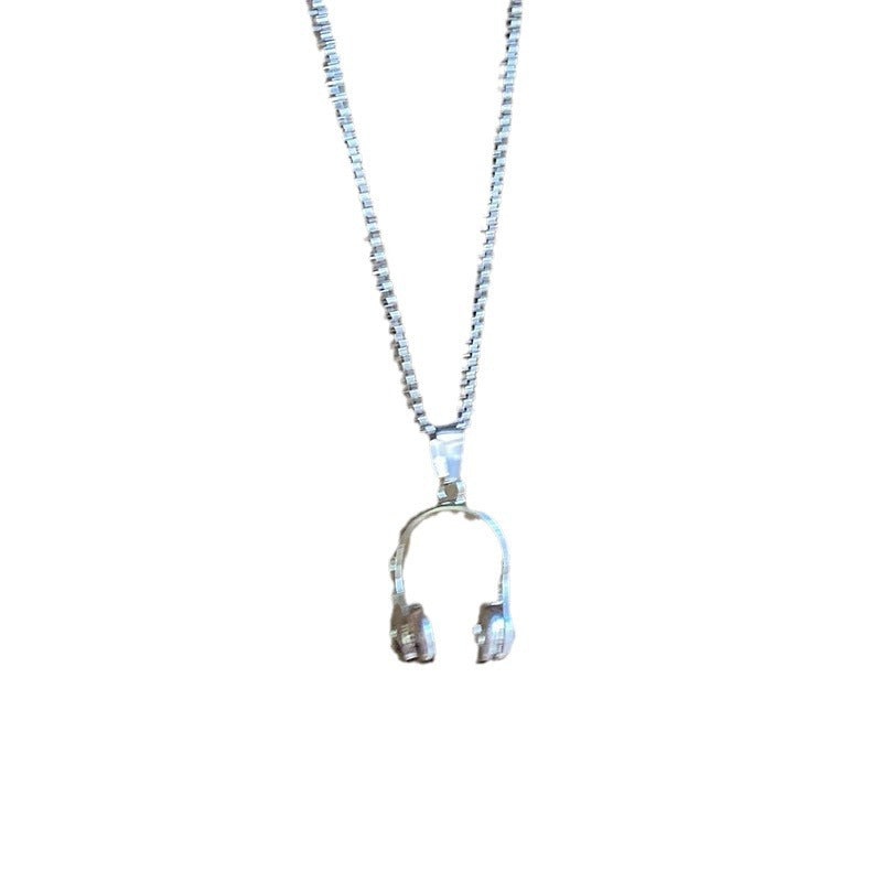 Wholesale Retro Headphone Pendant Necklace
