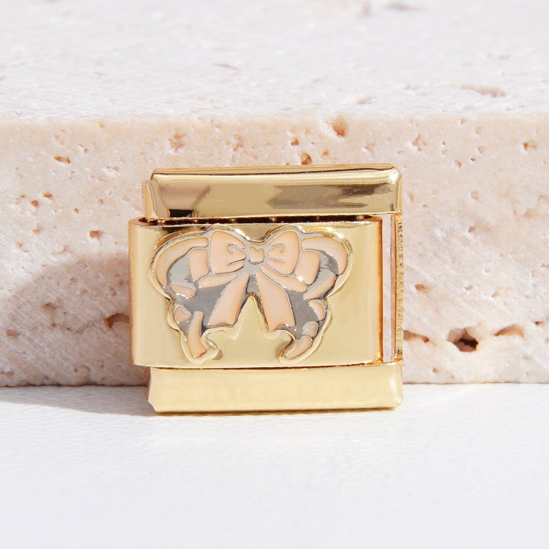 Wholesale Italian Charm Bracelet 9mm DIY Splicing Christmas Gold Titanium Steel Composable Bracelet