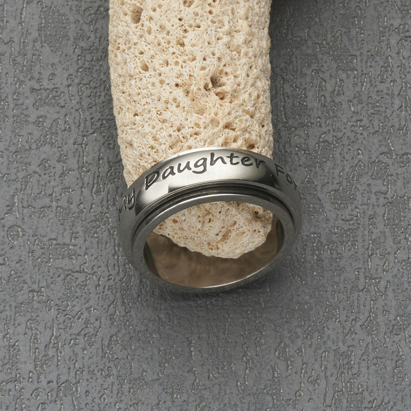Wholesale Stainless Steel Mom Daughter Ring