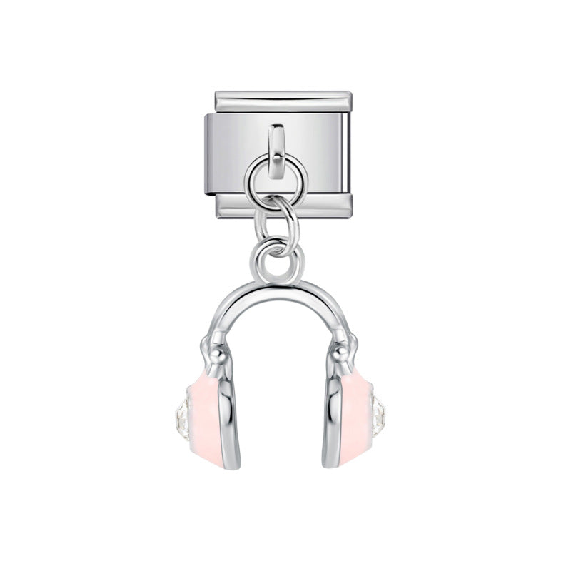 Wholesale Stainless Steel DIY Pendant Charms - Modern Unisex Jewelry Making Components for Boutique Resale