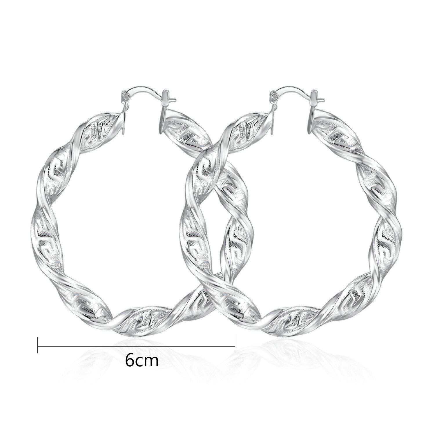 Wholesale Round Textured Hoop Electroplated 18K Gold Earrings ACC-ES-MoCai004