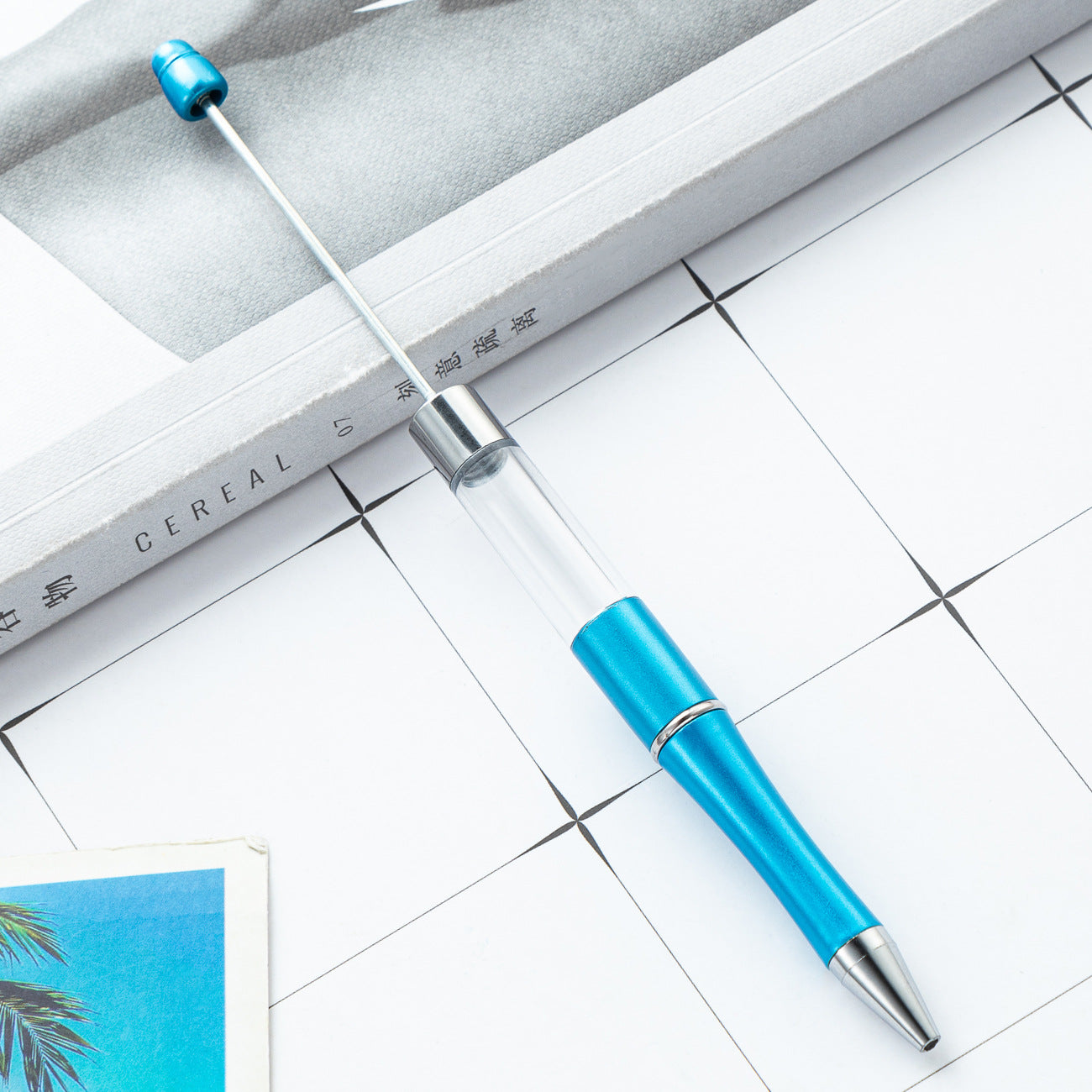 Wholesale Beadable Pens Plastic Empty Tube Bead Pen DIY Pen DIY Beadable ACC-PN-HuaH047