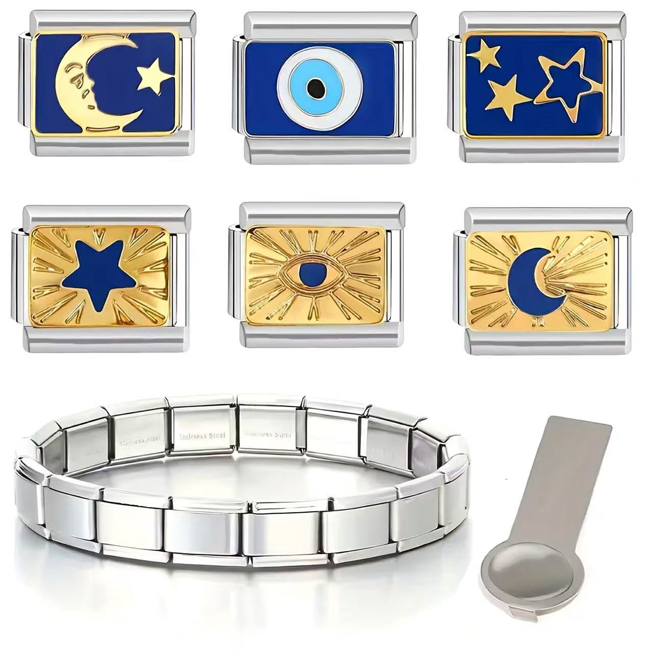 Wholesale Titanium Steel Modular Letter Bracelet Stylish Jewelry Accessory For Everyday Wear