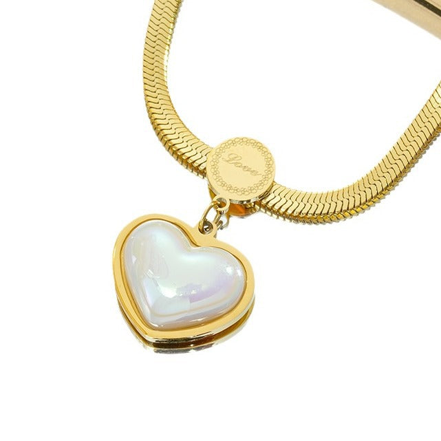 Wholesale Retro Love Titanium Steel Necklace - Fashion Accessory,  Trendy Gift Idea
