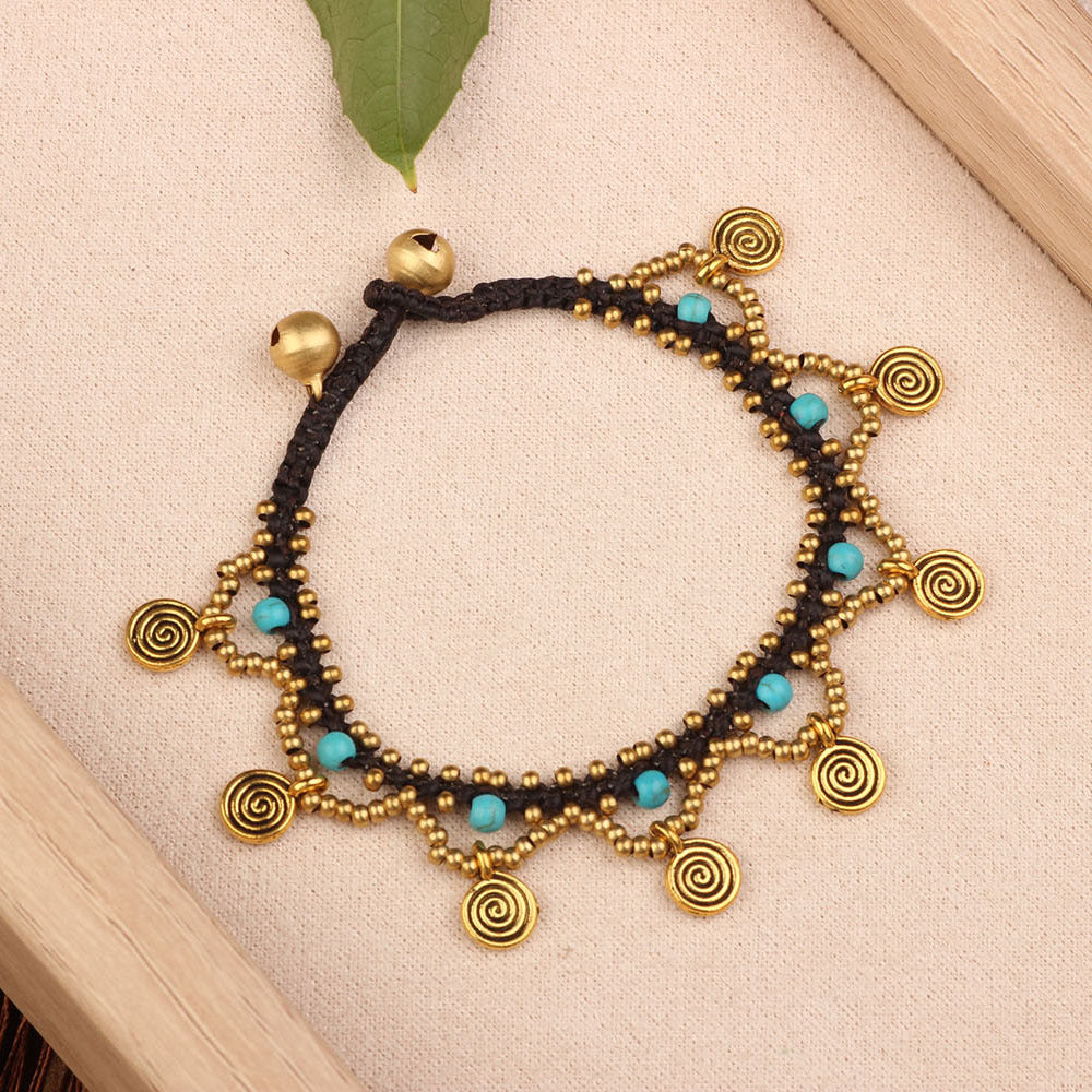 Wholesale Ethnic Retro Tibetan Hand-woven Turquoise Bracelet