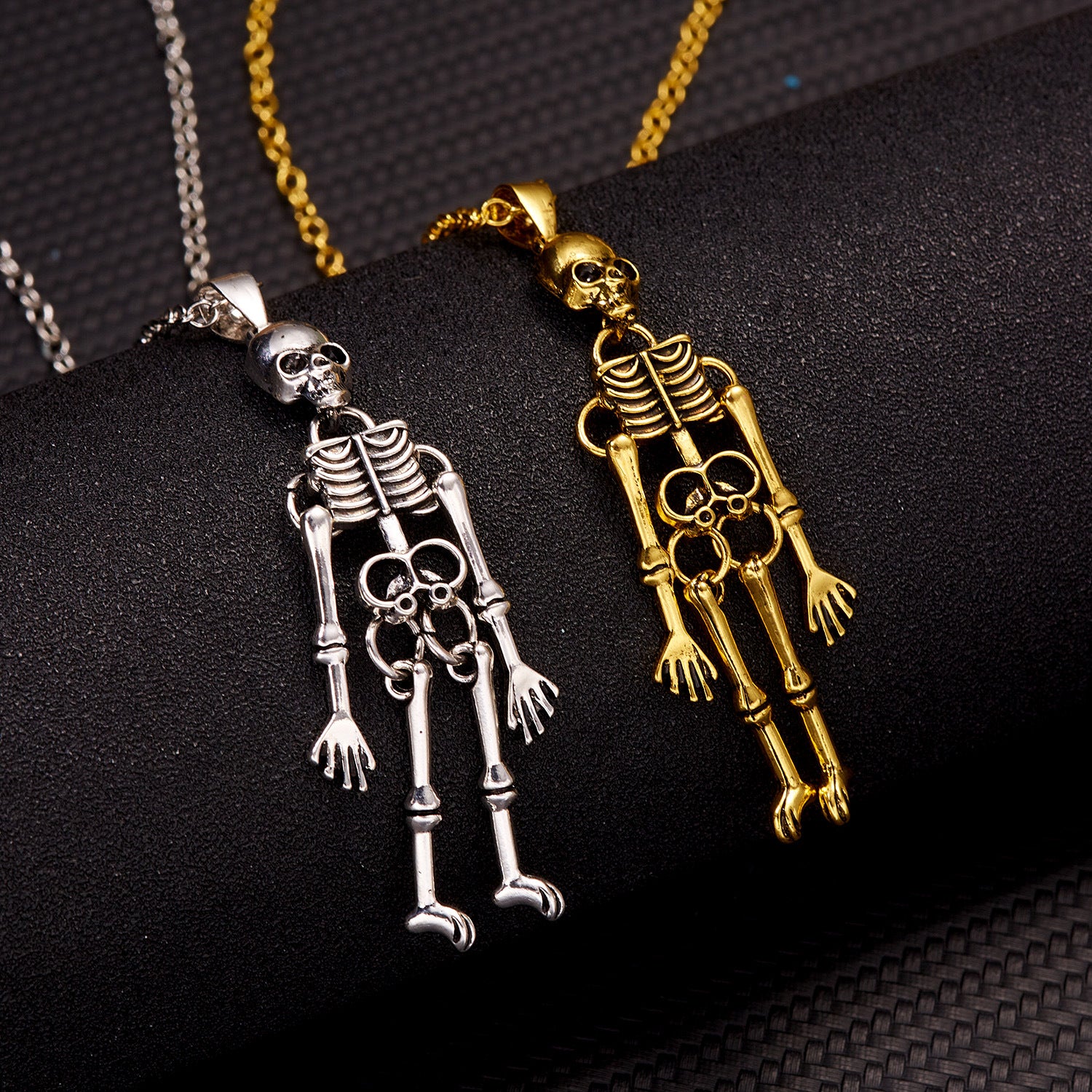 Wholesale Dark Wind Halloween Necklace Human Skeleton  Necklace