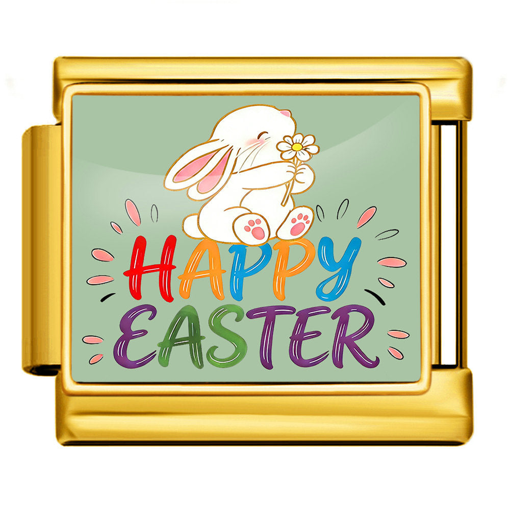 Wholesale Easter Bunny Modular Bracelet Stainless Steel DIY Detachable - Everyday Wear Jewelry Accessory