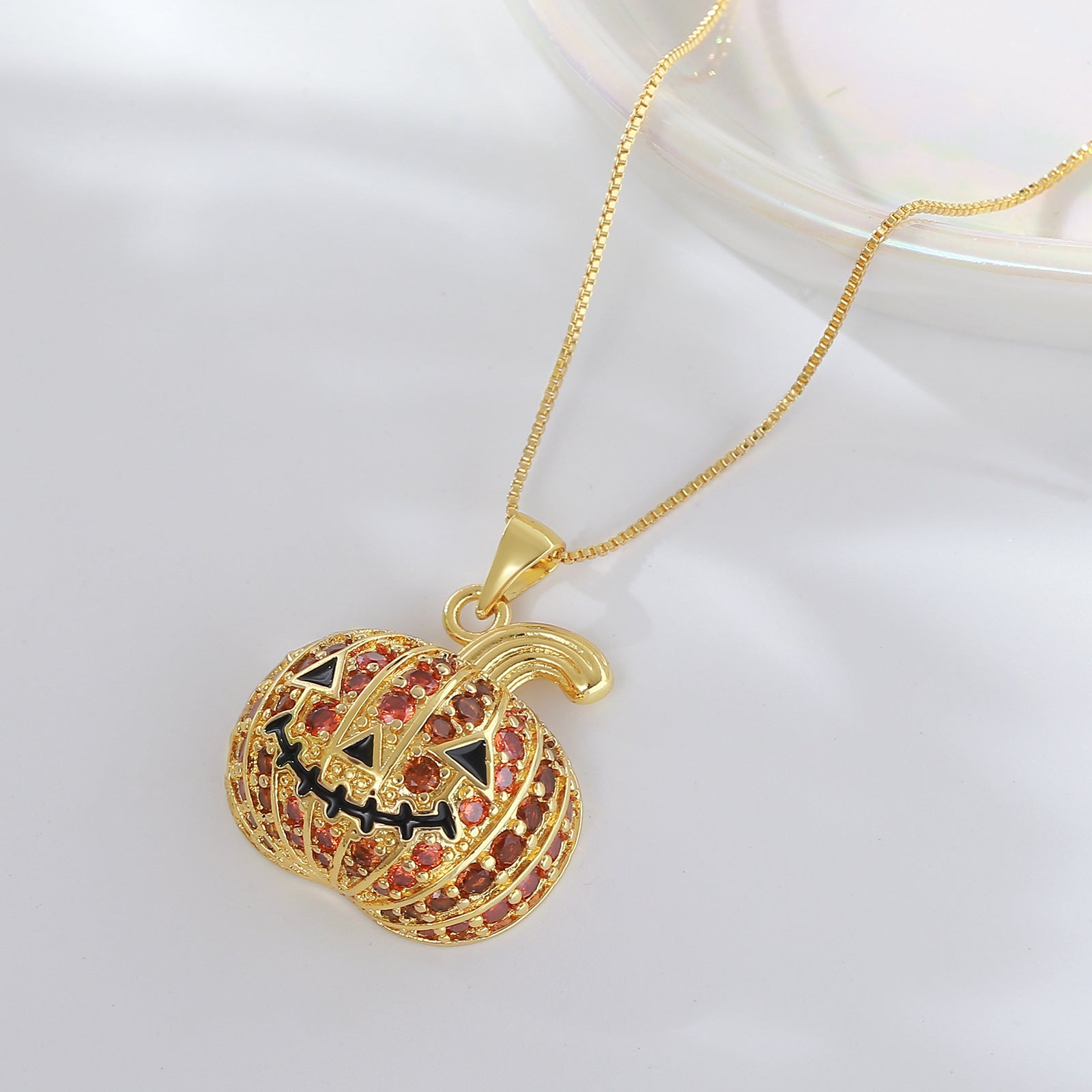 Wholesale Halloween Pumpkin Necklace