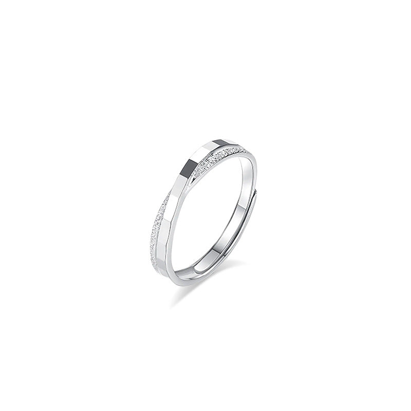 Wholesale s999 sterling silver mobius ring