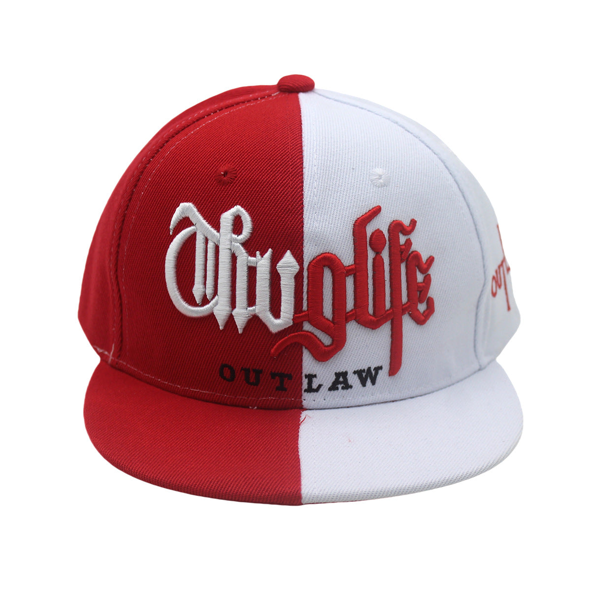 Wholesale Color Matching Letters Embroidered Flat Brim Casual Hip Hop Hat ACC-HT-Zhix001