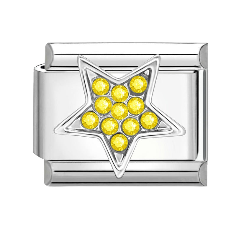 Wholesale Italian Charm Bracelet 9mm DIY Splicing Removable Stainless Steel Insect Series Composable Bracelet