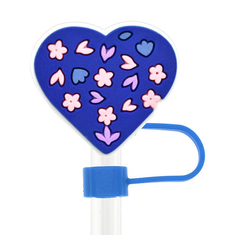 Wholesale Random 100pcs 10mm PVC Soft Straw Tube Cap ACC-SCR-RYY090