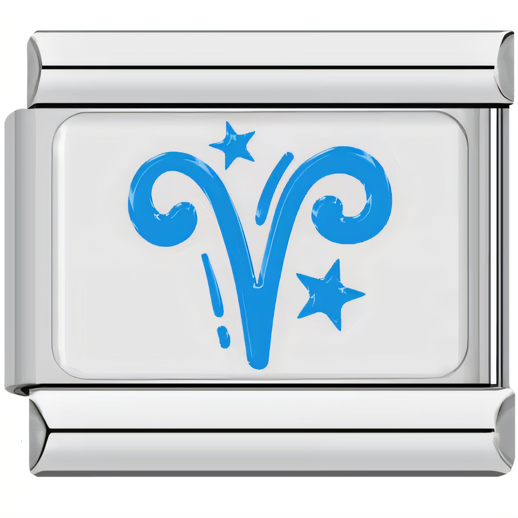 Bracelet de charme italien en gros 9 mm Symbole de zodiaque DIY Symbole en acier inoxydable