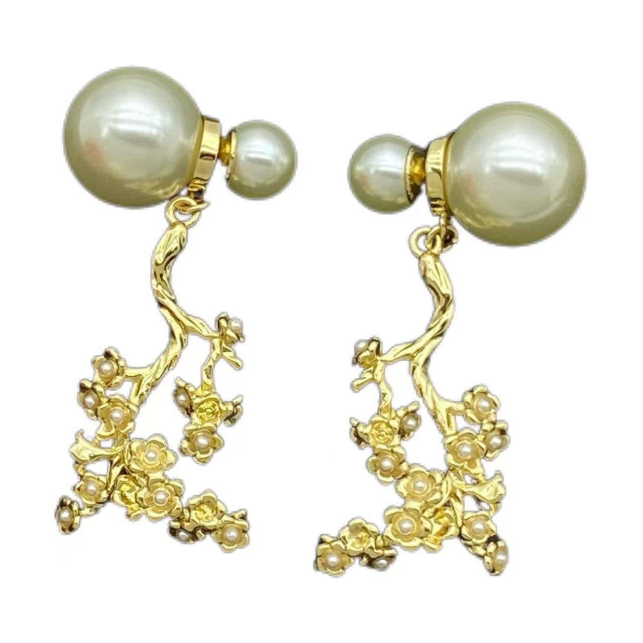 Wholesale Man-made Pearl Flower Earrings ACCVIP