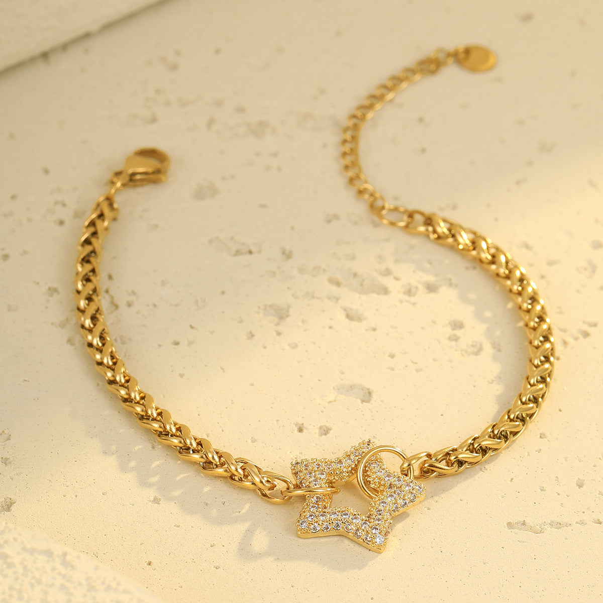 Wholesale Light Luxury Star Bracelet  Stainless Steel Bracelet