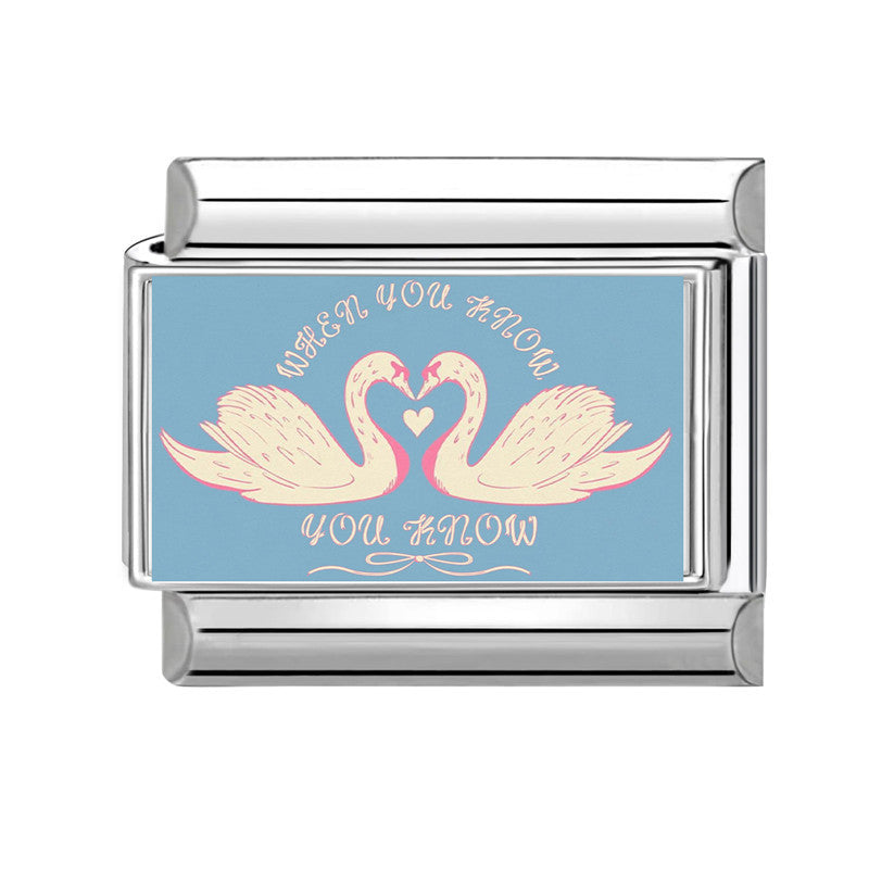 Wholesale 9mm Italian Charm Starter Bracelets DIY square Single Section Creative Stainless Steel Composable Bracelet