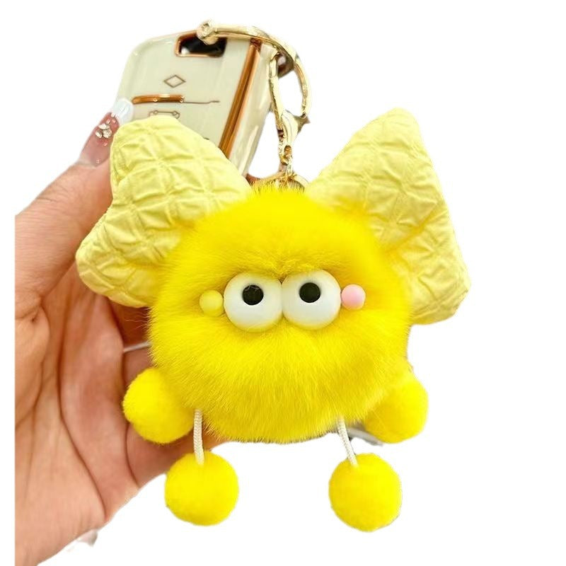 Wholesale Plush Bow Briquette Keychains ACC-KC-ChenChen005