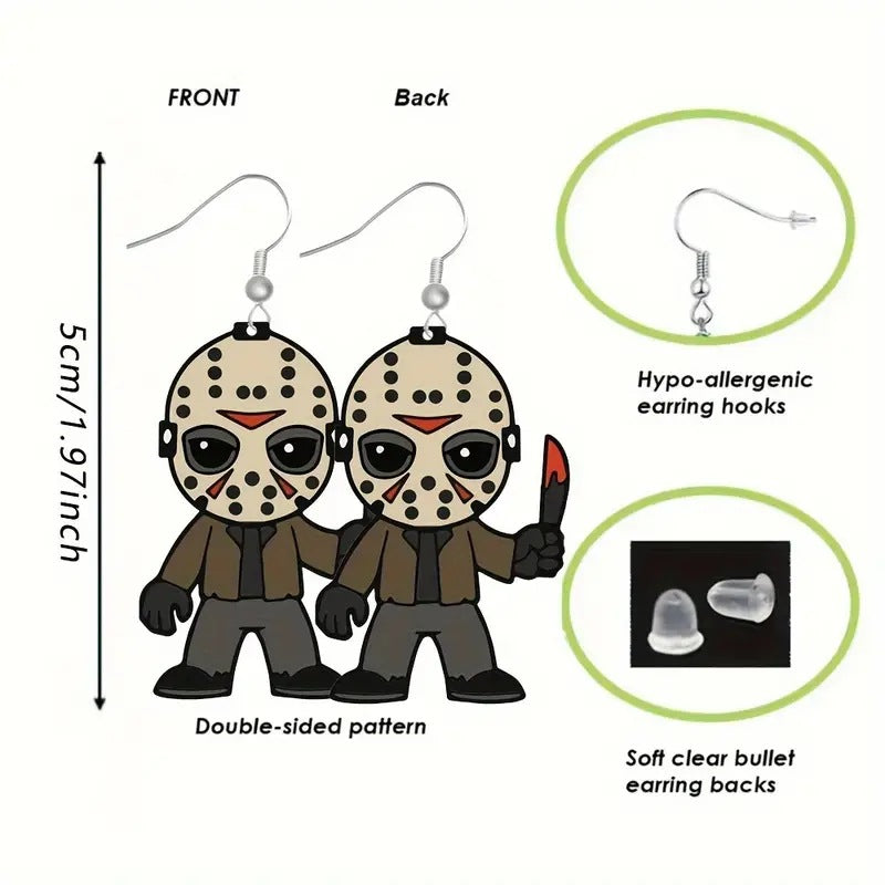 Wholesale  Horror Movie Figure Acrylic  Earrings