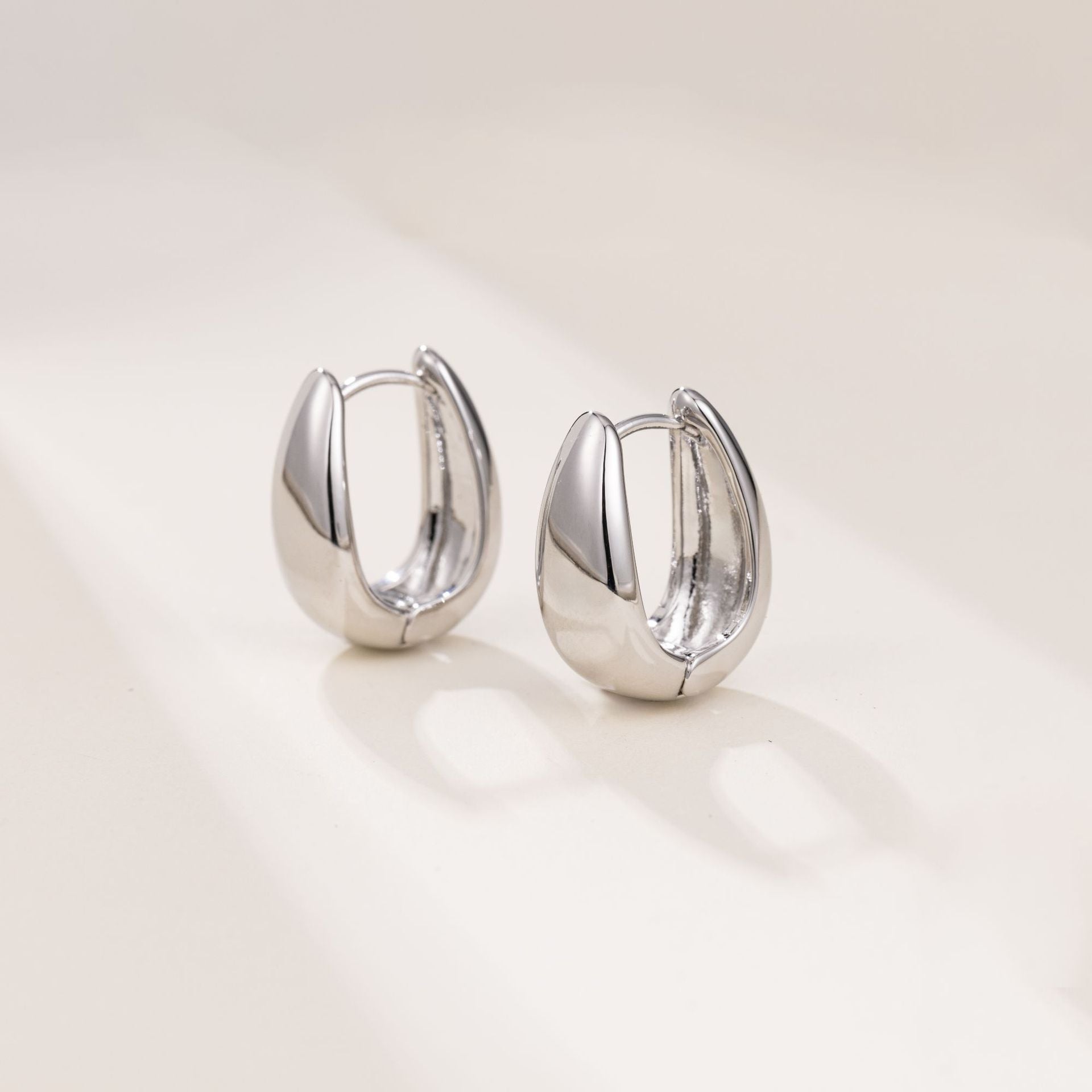 Wholesale  irregular copper plated real gold earrings