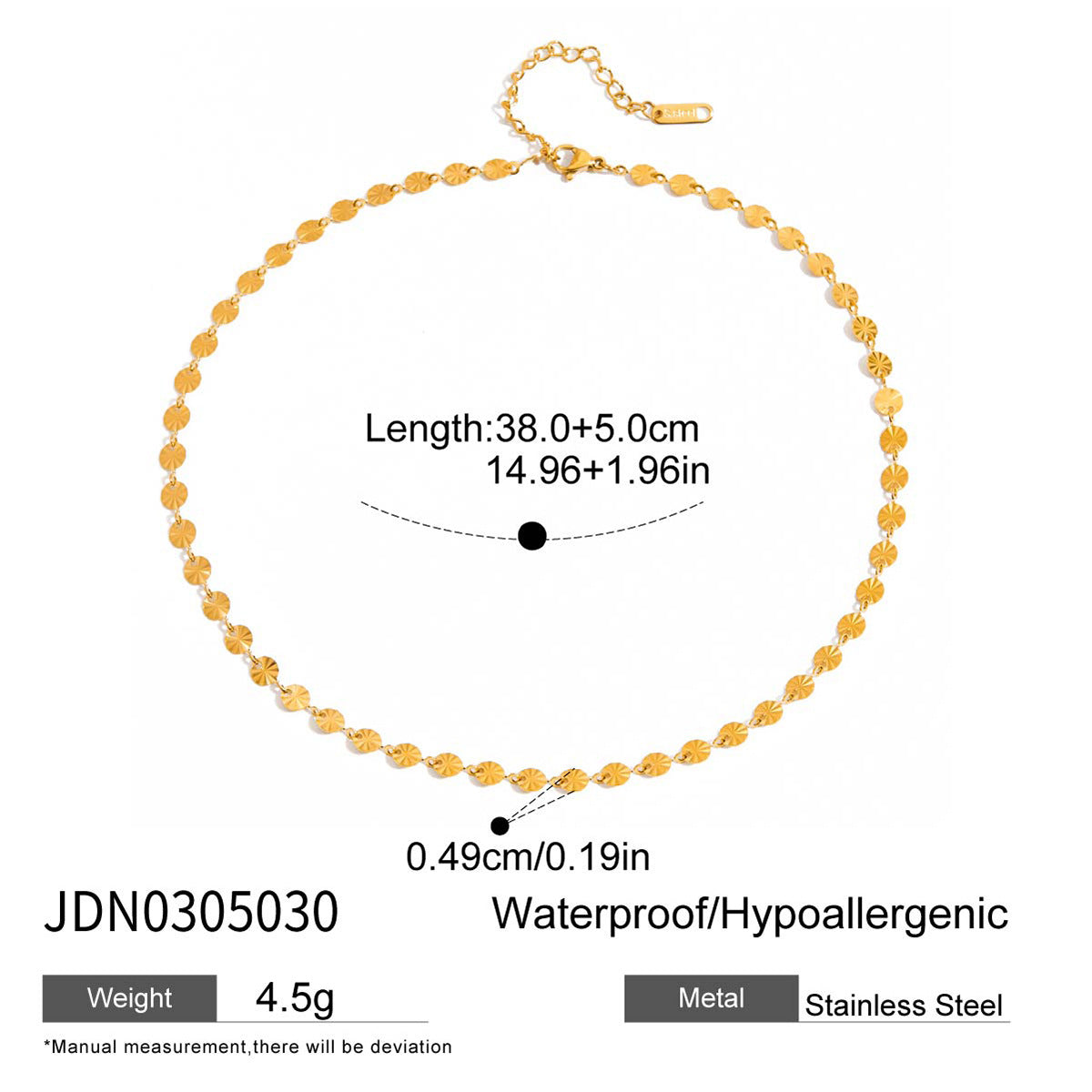 Wholesale  18K Gold Stainless Steel Sunflower Flower Handmade Chain Necklaces