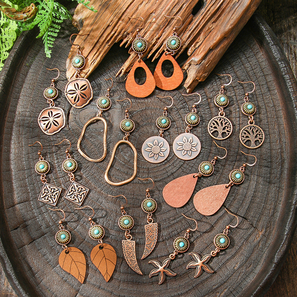 Wholesale Bohemian Geometric Earrings Fashion Accessory Boutique Resale