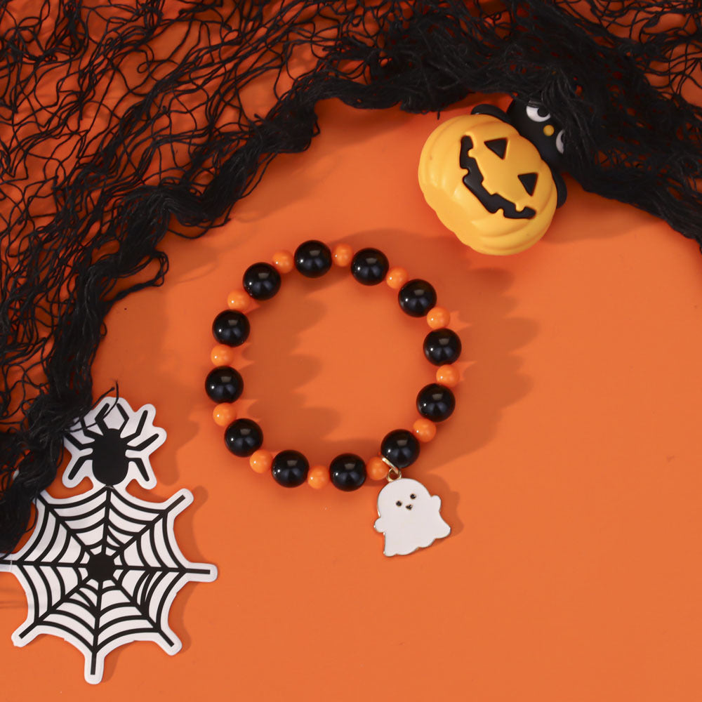 Wholesale  Ghost Pumpkin Bat Elastic Bracelet