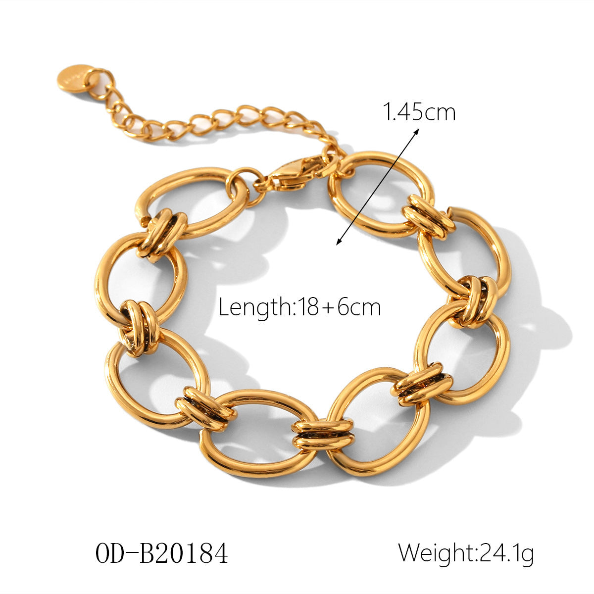 Wholesale 18K gold-plated bracelet stainless steel bracelet