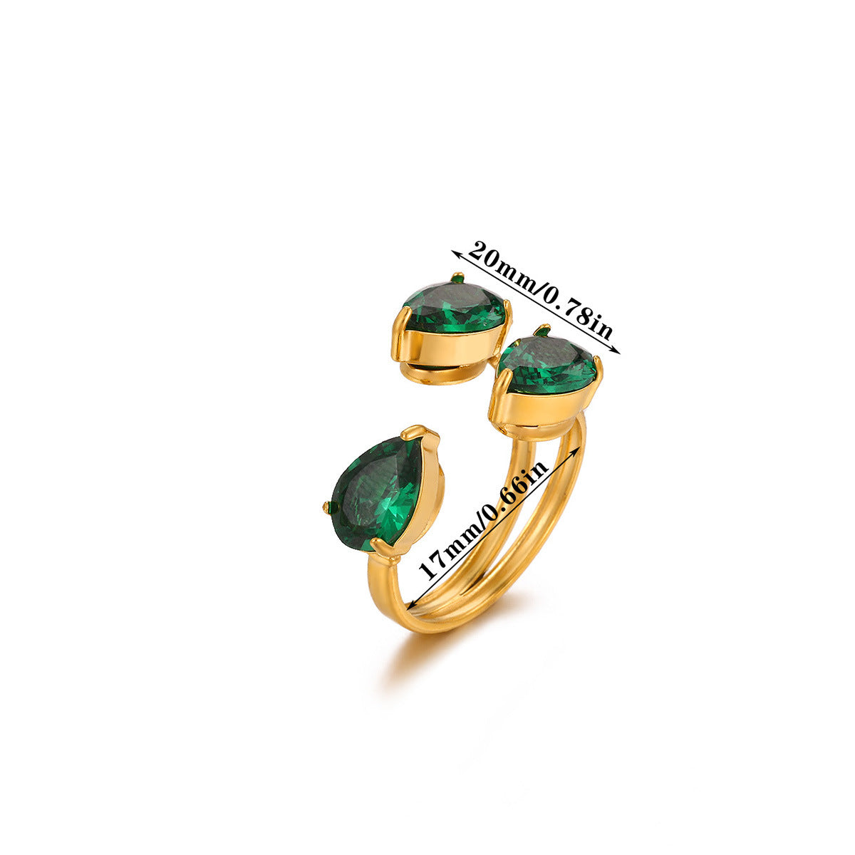 Wholesale Adjustable stainless steel zircon cross flower ring