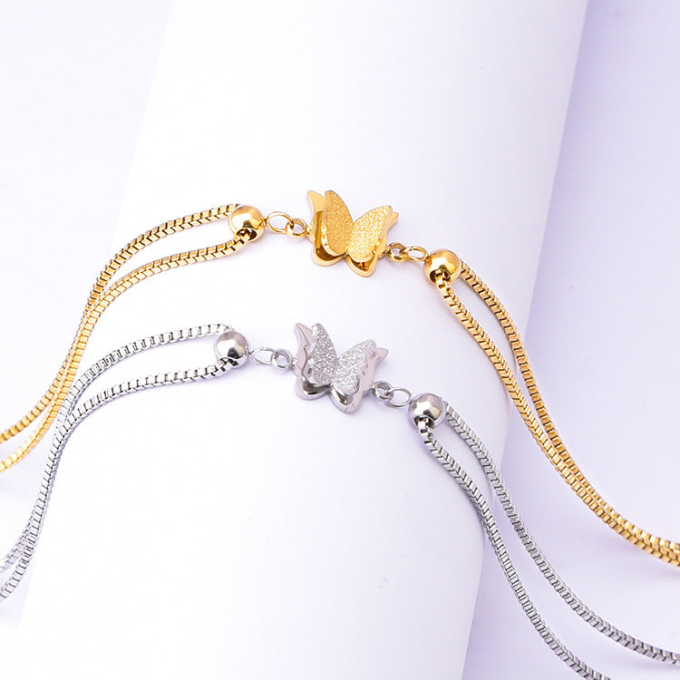 Wholesale  double-layer anklet simple girl accessories