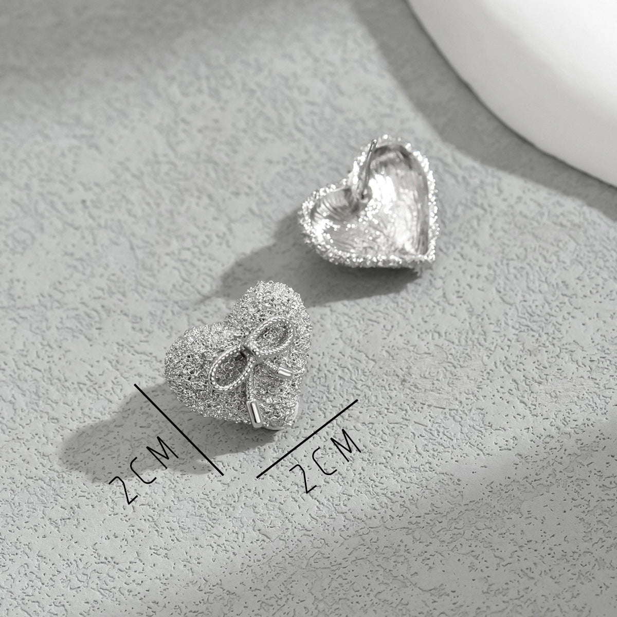 Wholesale Bow Heart Earrings