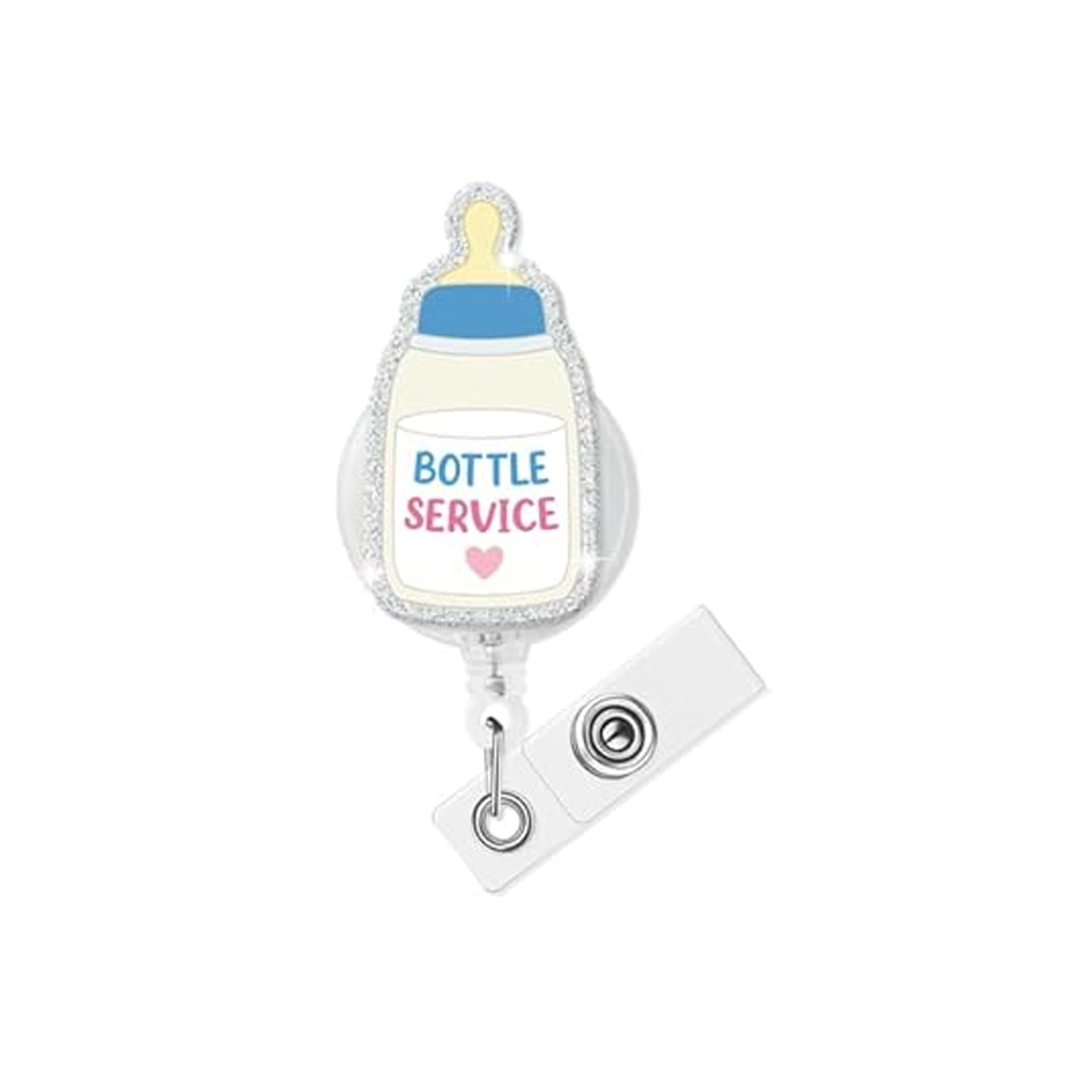 Wholesale Acrylic Retractable Badge Reel Baby Pattern for Nurse ID Card Holder Cute Gift