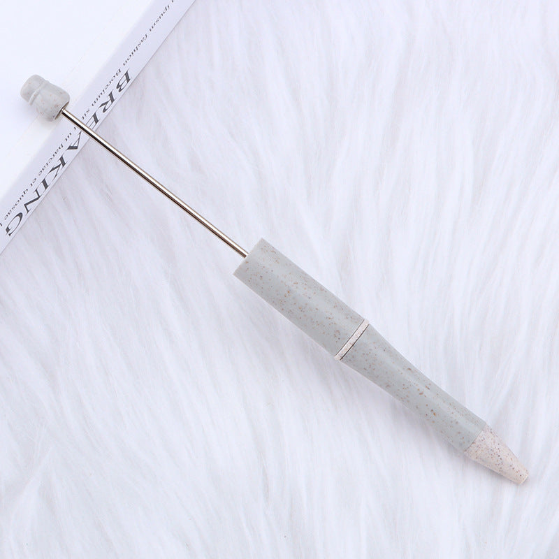 Wholesale 5pcs Beadable Pens Environmentally Friendly Wheat Straw DIY Beaded Pens ACC-PN-JinBN012