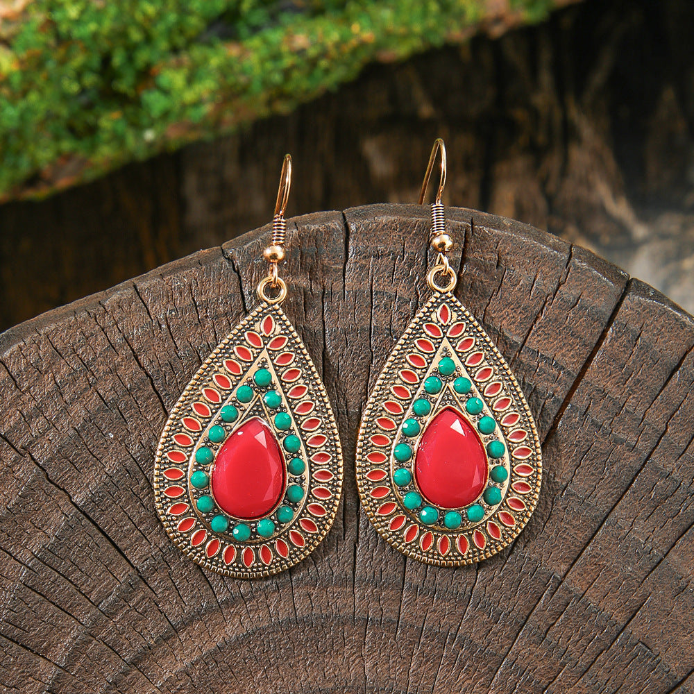 Wholesale Bohemian Tassel Earrings Handmade Zinc Alloy Retro Party Gift