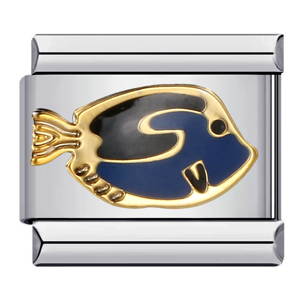 Wholesale Italian Charm Bracelet 9mm DIY Splicing Removable Seahorse Dolphin Stainless Steel Composable Bracelet