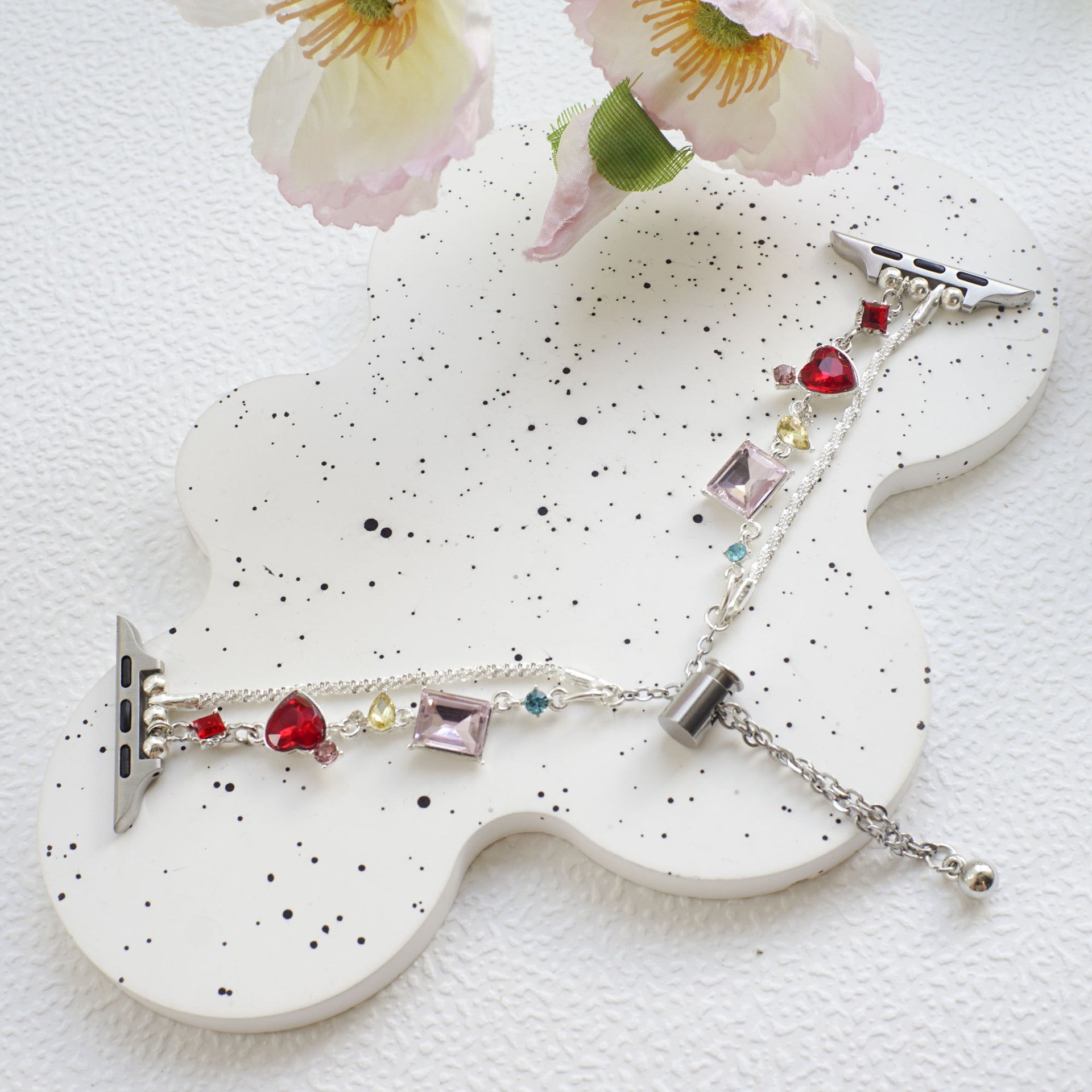 Wholesale Adjustable  Colorful Gemstone Bracelet-Style Watch Band for Apple Watch