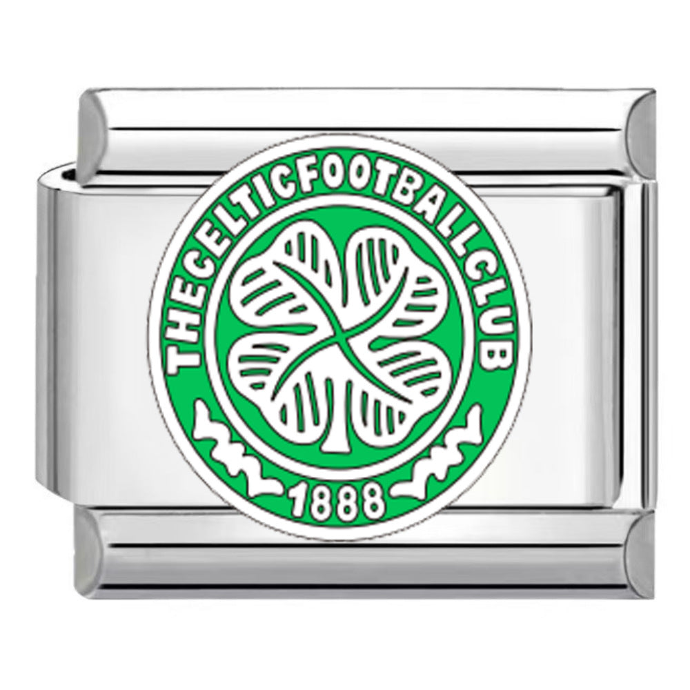 Wholesale Titanium Steel DIY Italian Charm Bracelet With Football Club Pattern Modular Accessory For Gift And Resale
