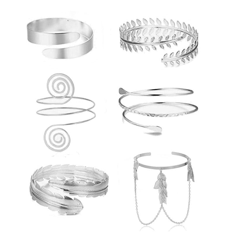 Wholesale  cross personality leaf arm ring line leaf geometric glossy bracelet