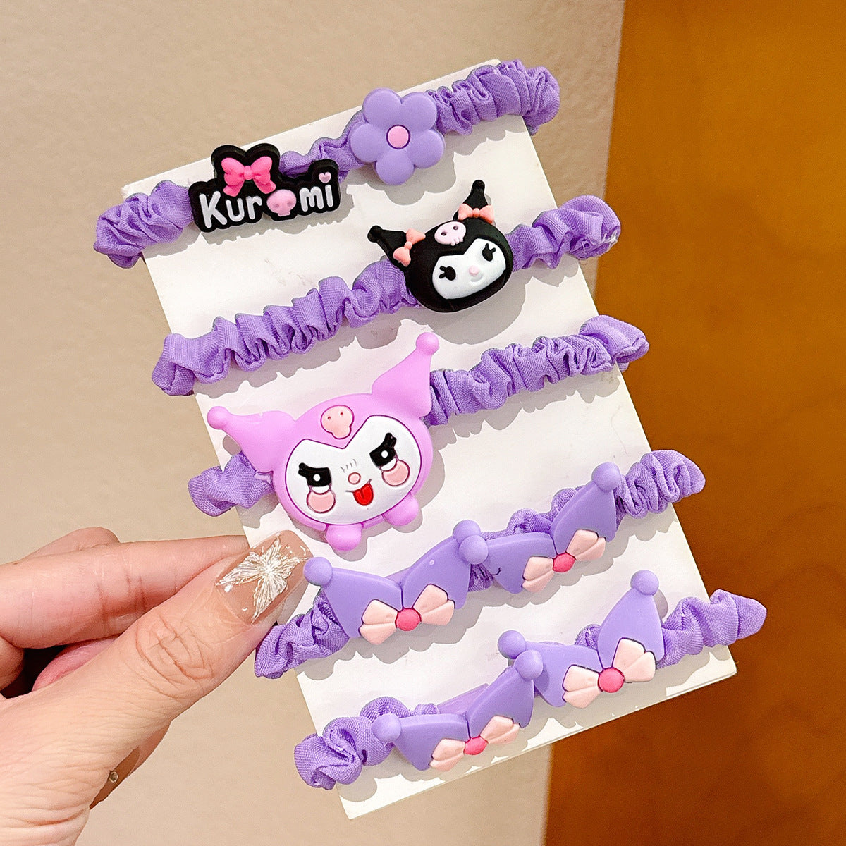 Wholesale 5pcs Children's Cartoon Cute Doll Rope Hair Scrunchies ACCVIP-HS-Huidi013