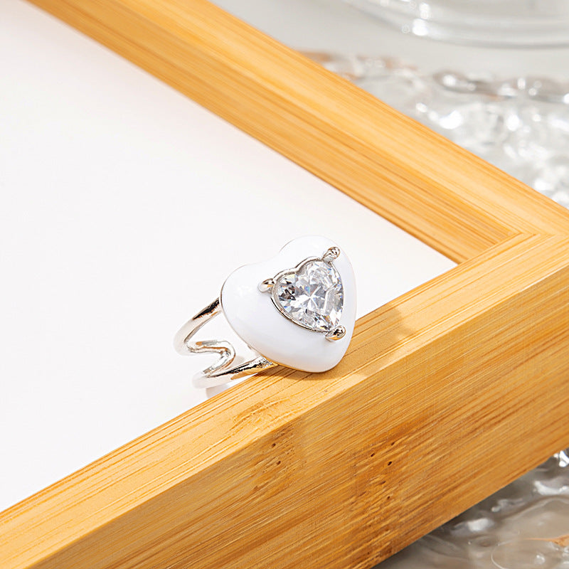Wholesale  irregular seal love paint seal ring