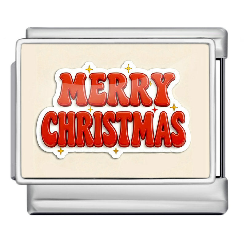 Wholesale  Italian Charm Bracelet 9mm DIY Christmas Series Picture Creative Stainless Steel Composable Bracelet