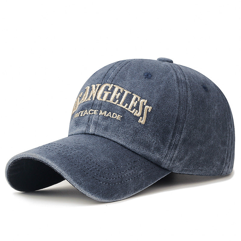 Wholesale Distressed Washed Baseball Cap Retro Three-dimensional Embroidery Soft Top Sun Hat ACC-HT-ChenGuan004