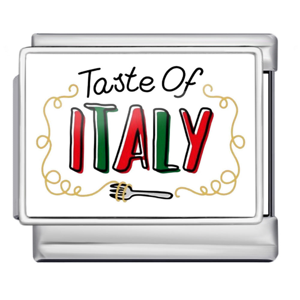 Wholesale Italian Charm Bracelet 9mm DIY  Image Printing  Creative Stainless Steel Composable Bracelet