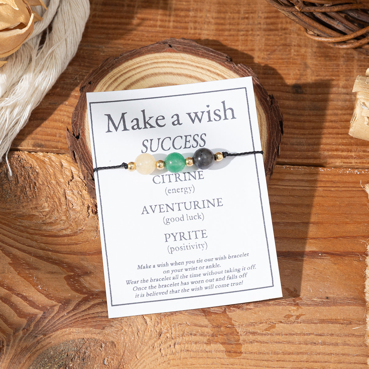 Bracciale di benedizione in pietra naturale all'ingrosso