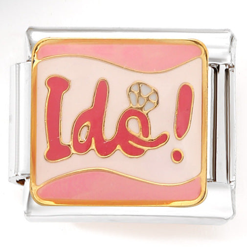 Wholesale Italian Charm Bracelet 9mm DIY Splicing Cute Creative Pattern Stainless Steel Composable Bracelet