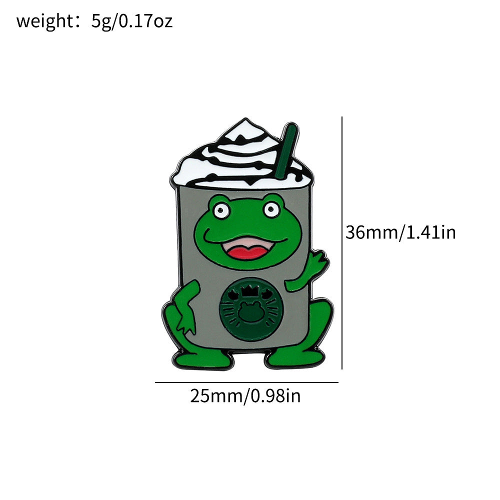Wholesale Cartoon creative funny frog brooch
