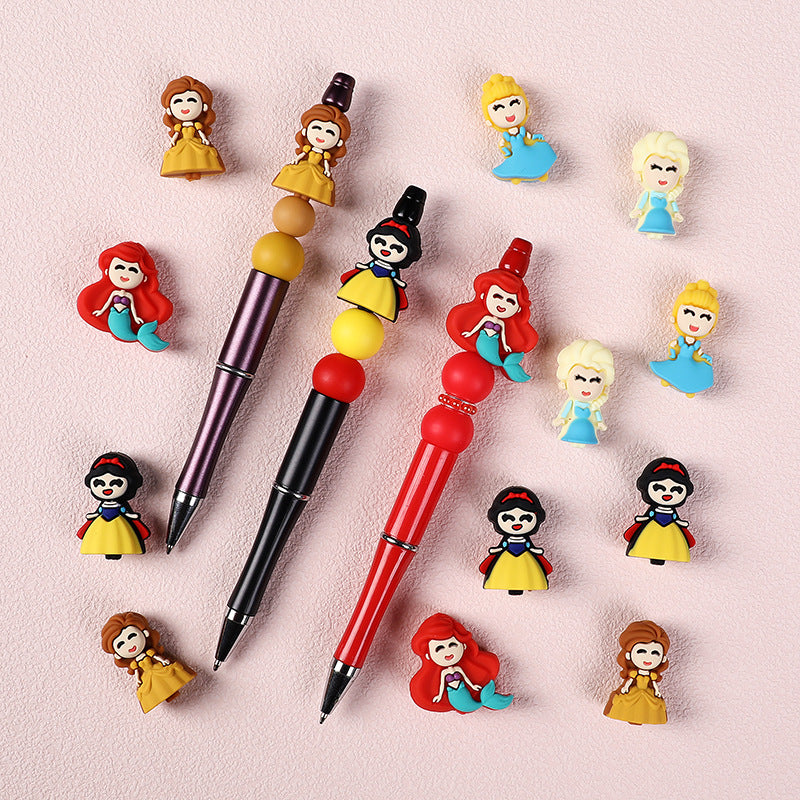 Wholesale 20pcs Creative 3D Princess Focal Beads DIY Bead Accessories ACC-BDS-RongFa058