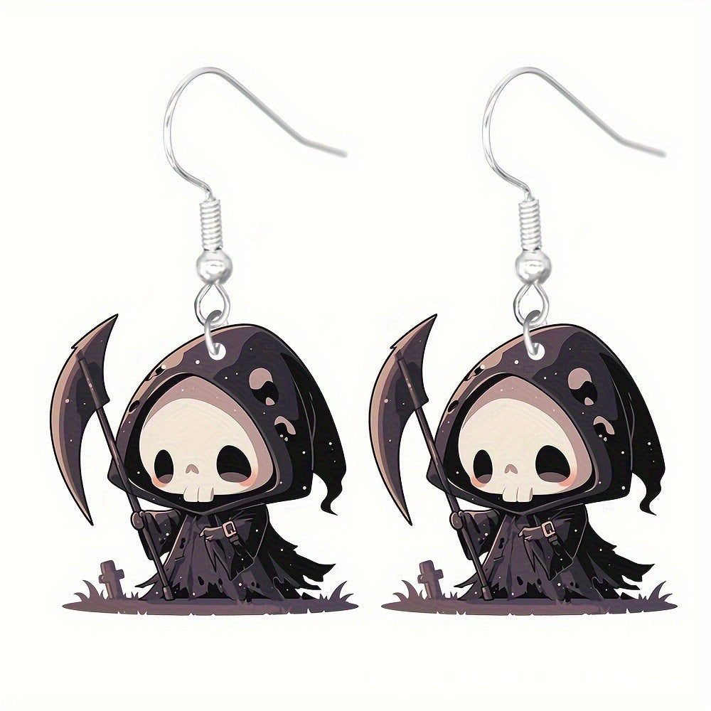 Wholesale  Cute Horror Mummy Cat Acrylic Earrings