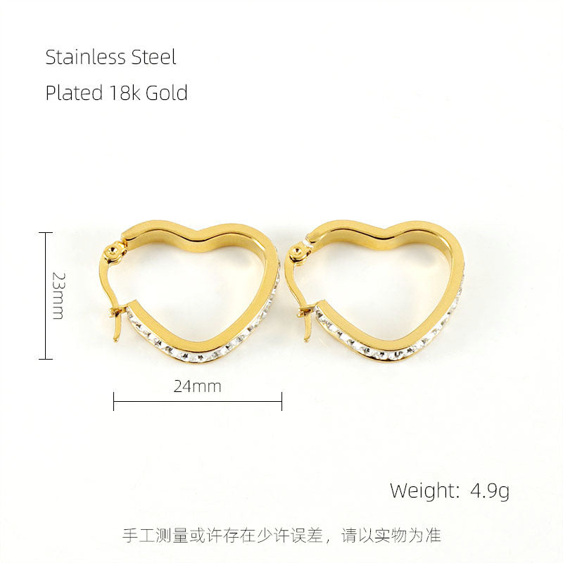 Wholesale 18K Gold Light Luxury Stainless Steel Earrings ACC-ES-ZhongXin012